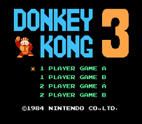 Donkey Kong 3 Title Screen
